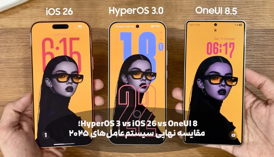 HyperOS 3 vs iOS 26 vs OneUI 8؛ مقایسه نهایی سیستم‌عامل‌های ۲۰۲۵
