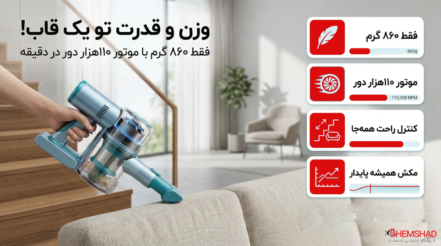 Featherlight Xiaomi Mijia Vacuum – ShemShad (1) چرا این مدل اینقدر سروصدا کرده؟ (وزن و قدرت تو یک قاب!)