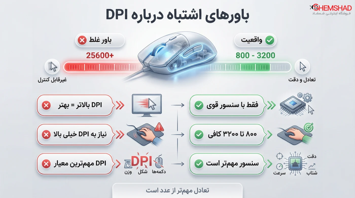باورهای اشتباه درباره DPI