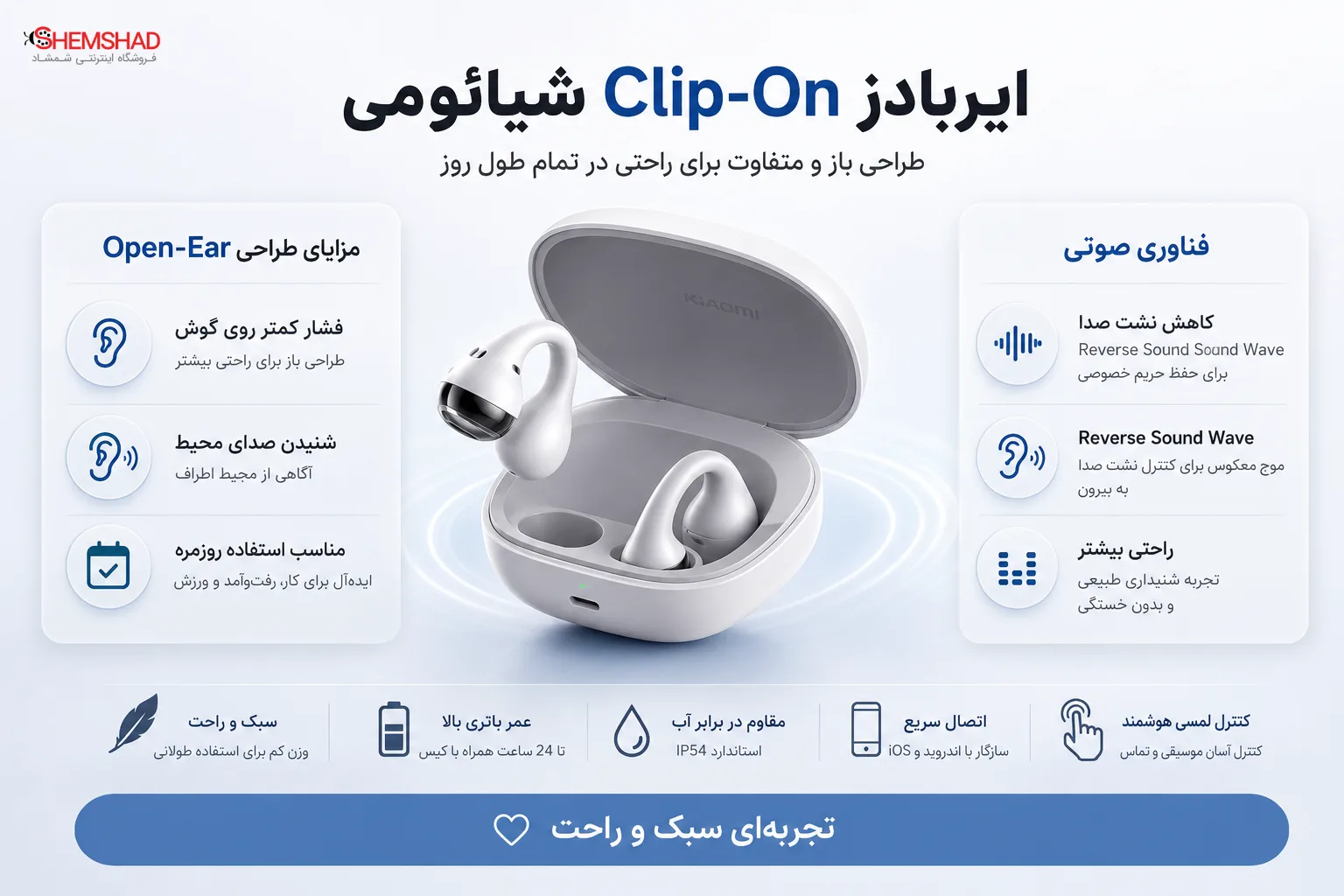 Xiaomi’s new clip-on earbuds – ShemShad ایربادز کلیپآن شیائومی دقیقاً چیست؟