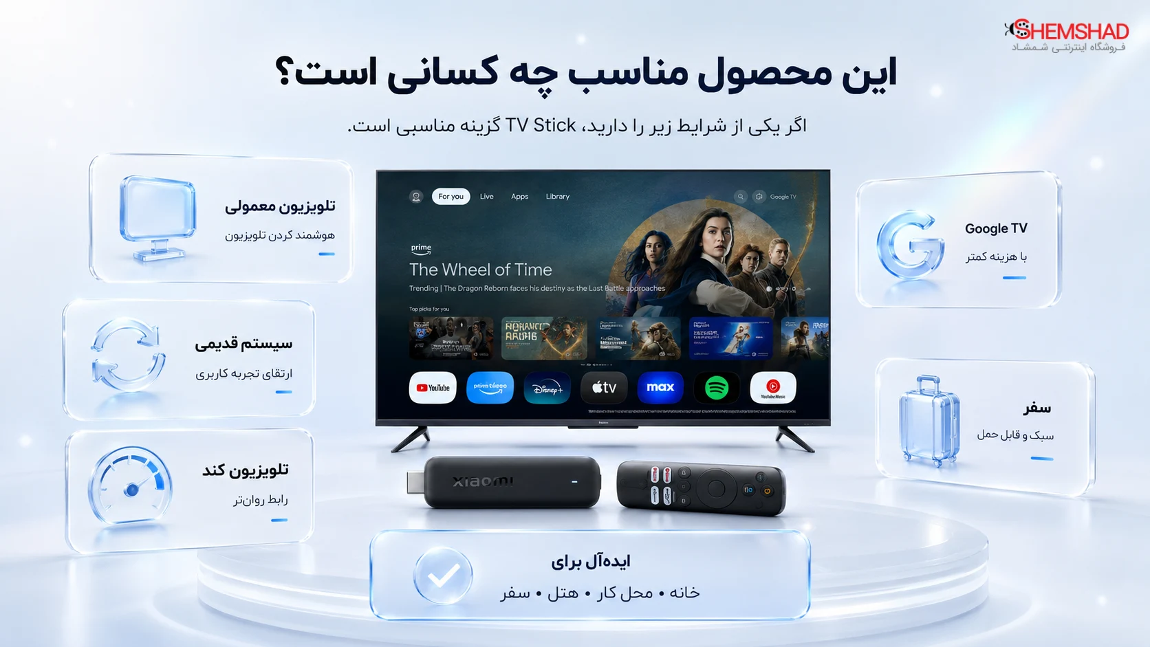 Xiaomi TV Stick HD – ShemShad (2) Xiaomi TV Stick HD (نسل دوم) برای چه کسانی مناسب است؟