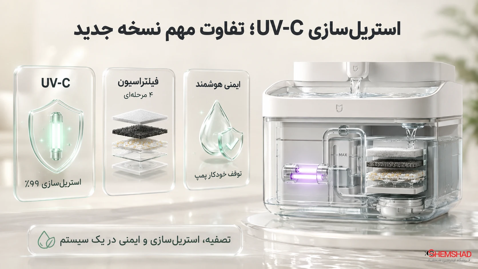 استریل‌سازی UV-C؛ تفاوت مهم نسخه جدید