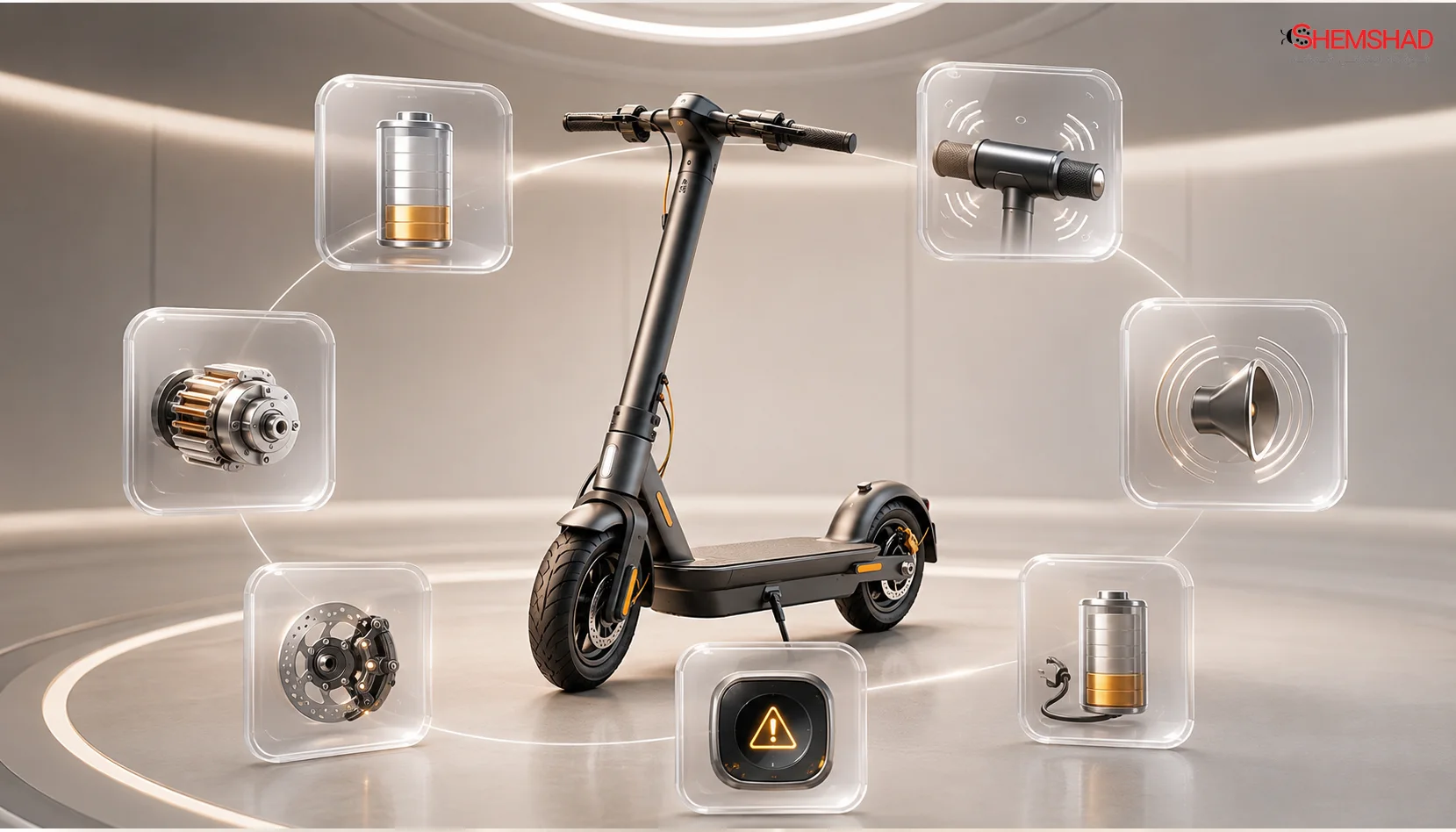Periodic electric scooter service – ShemShad سرویس دورهای اسکوتر برقی شامل چه مواردی است؟ راهنمای کامل افزایش عمر اسکوتر