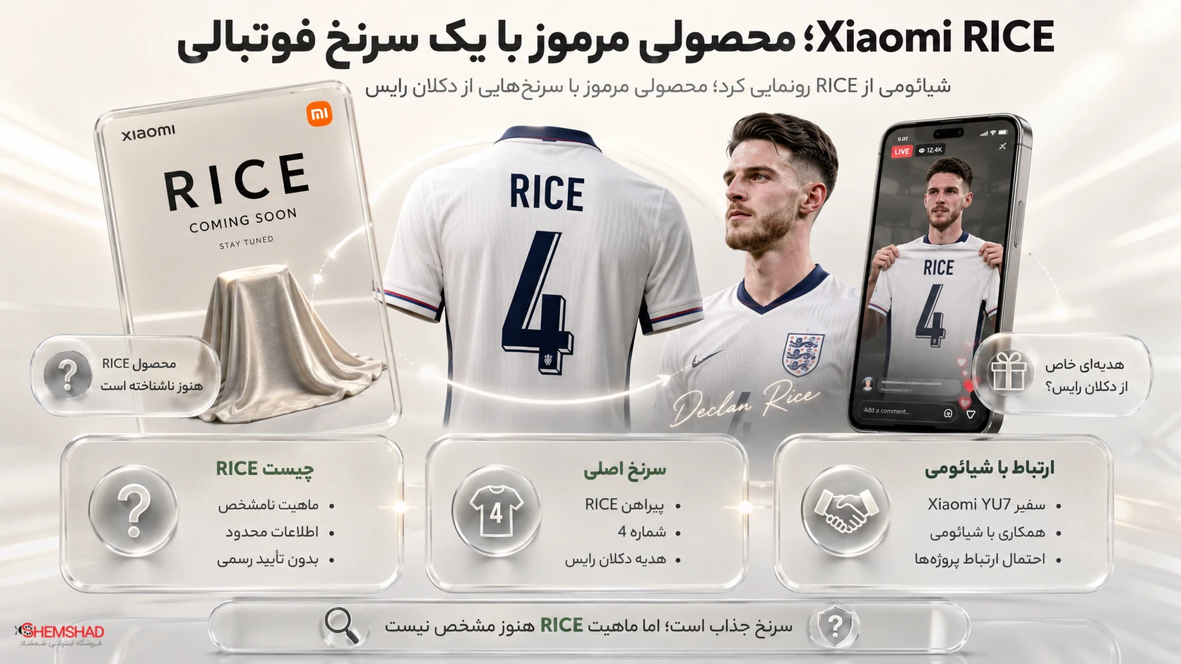 پیراهن دکلان رایس؛ مهم‌ترین سرنخ درباره RICE