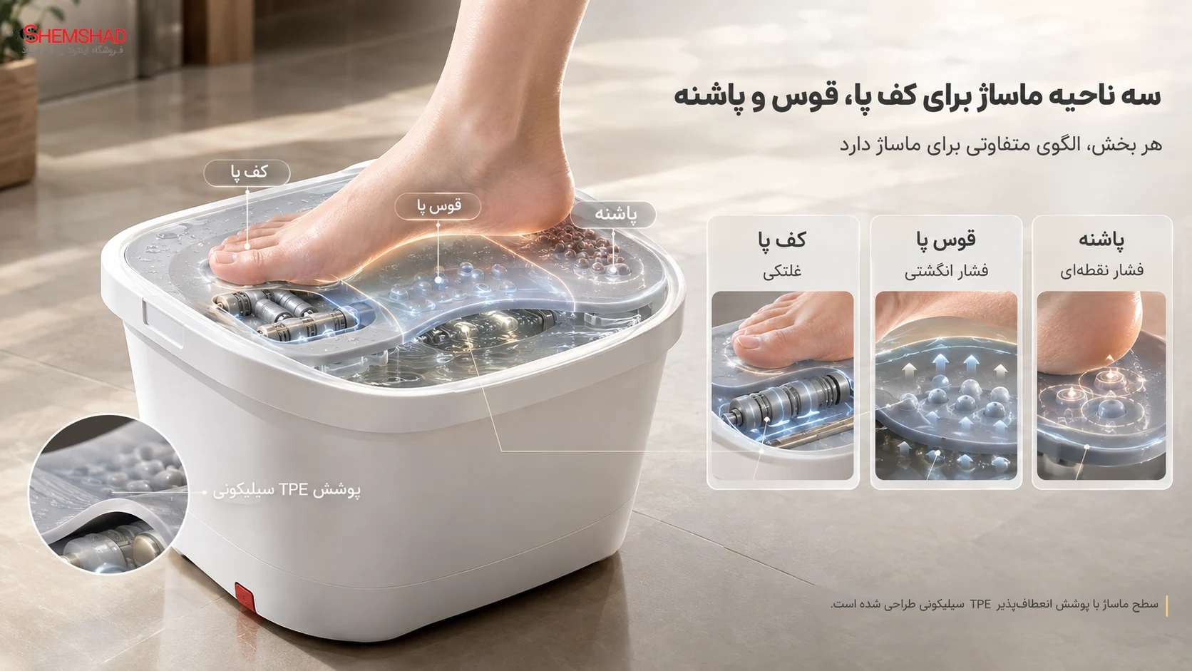 Mijia Foot Bath 2 Launch – ShemShad (1) شیائومی Mijia Foot Bath 2 را با ماساژ سهگانه معرفی کرد
