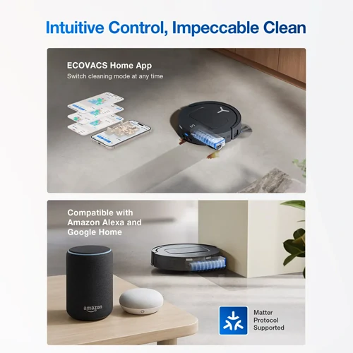 جاروبرقی رباتیک اکووکس مدل Deebot T80 OmniCyclone 23 ECOVACS DEEBOT T80 OMNI - shemshad.com