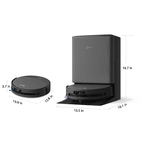 جاروبرقی رباتیک اکووکس مدل Deebot T90 Pro OmniCyclone 18 DEEBOT T90 PRO OMNI - shemshad.com